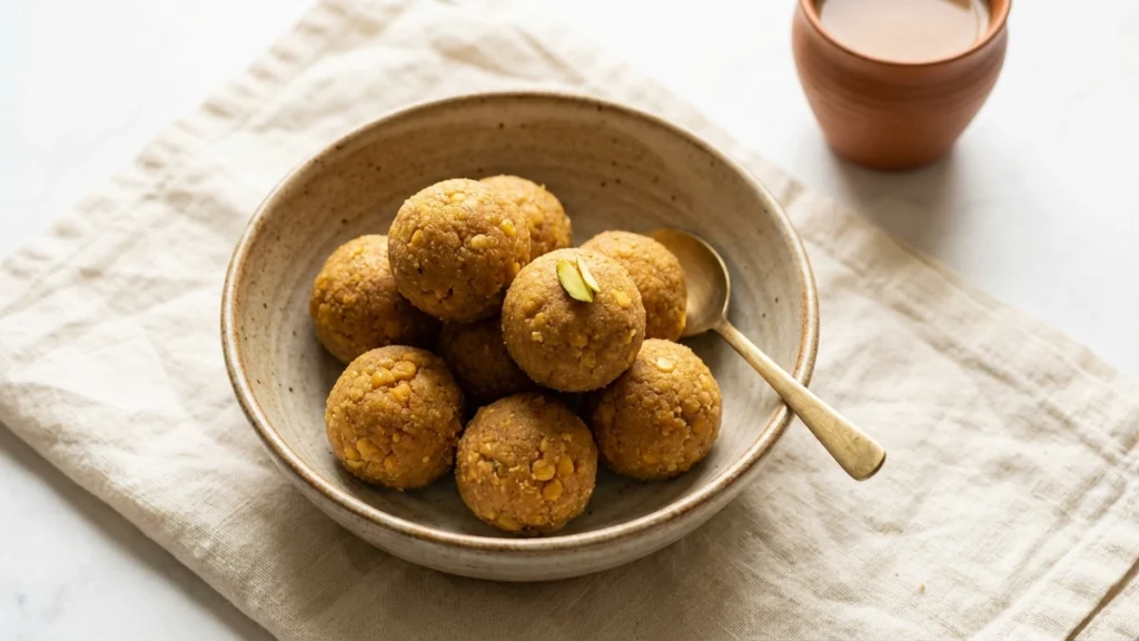 बिना बेसन भुने हलवाई जैसे दानेदार चना दाल लड्डू, बस एक सीक्रेट ट्रिक और स्वाद लाजवाब!