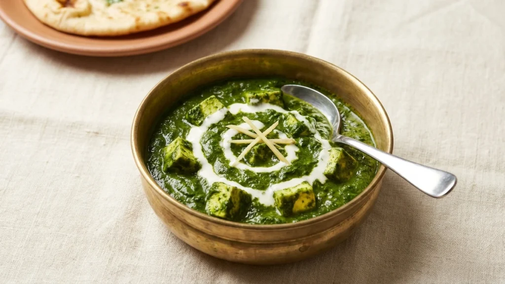 authentic creamy palak paneer dhaba style