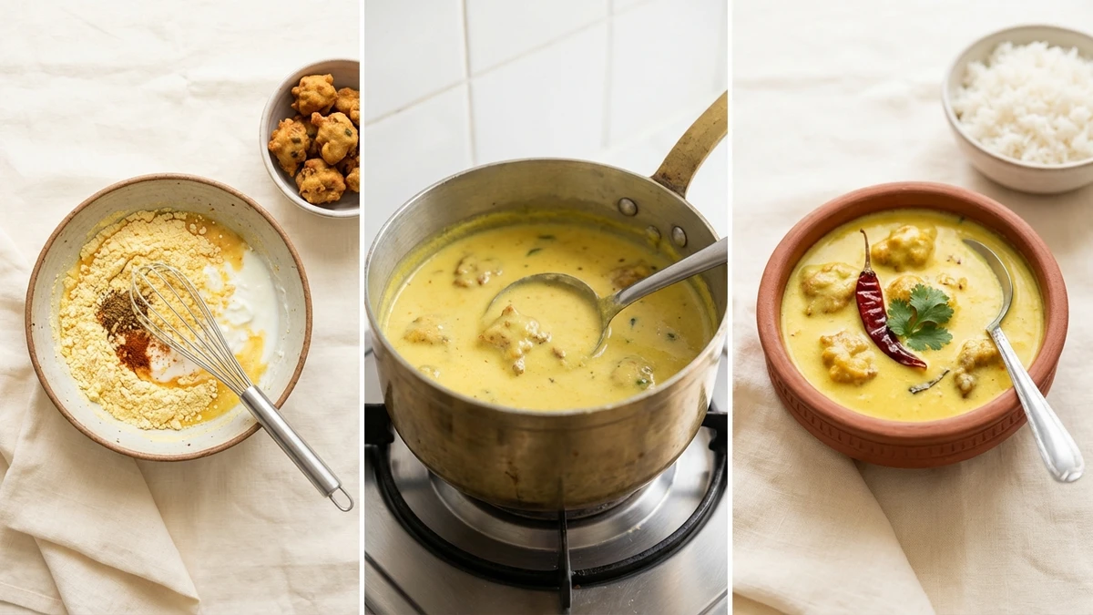 मुंह में घुल जाने वाले पकौड़ों वाली पंजाबी कढ़ी का असली राज!