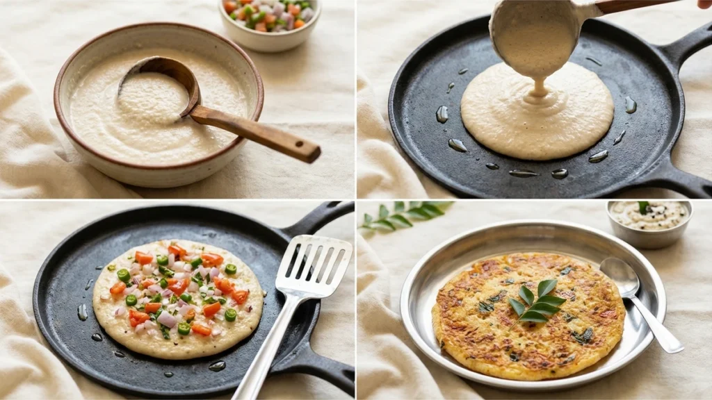 होटल जैसा जालीदार रवा उत्तपम बनाने का सीक्रेट तरीका