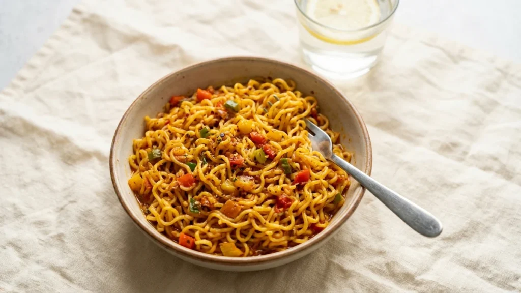 street style masala maggi at home